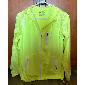 Neon Under Armour Windbreaker